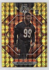 2023 Panini Mosaic Rookies Reactive Yellow Mosaic Prizm Myles Murphy #351 11yh
