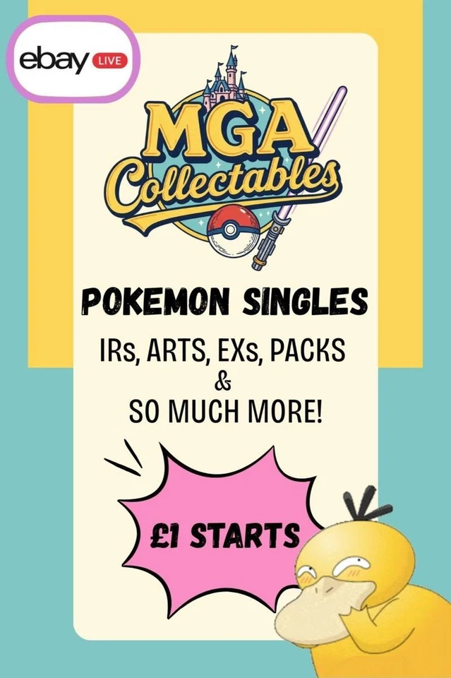 Pokemon Cards £1 Starts - Singles, Slabs, Packs & More!