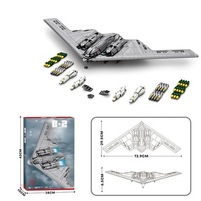  B-2 Geist Strategische Bomber Bausteine Set Air Force Fighter Kinder Spielzeug