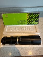 Soligor  Telephoto 400mm f/6.3 Lens for M42 Screw Mount & Built-in Hood .