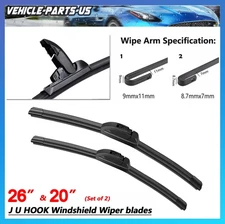 Genuine Original Equipment Front Windshield Wiper Blades Pair 26"+20" All Season