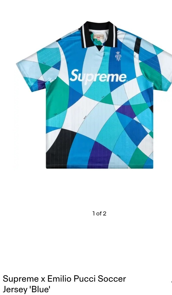 Supreme®/Emilio Pucci® Soccer Jersey MEDIUM (**NEW) | eBay