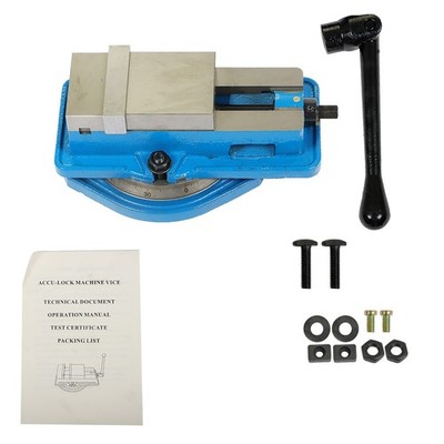3'' Bench Vice Rotation Milling Machine Vise Lockdown Vise 360-Degree Swivel Base