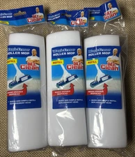Mr. Clean Magic Eraser Roller Mop Refill Lot Blue White Quick Replacement Head
