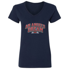 Atlanta Hoops Inspired - An Angels Dream Graphic Ladies' V-Neck Tshirt