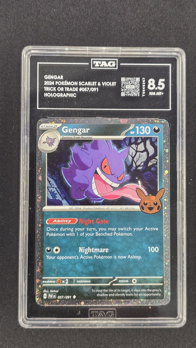Gengar 2024 Pokémon Trick or Trade Holo #057/091 | TAG 8.5 Mint