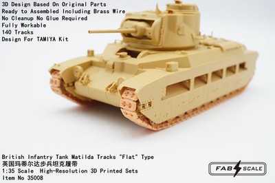 FAB FA35008 1/35 British Infantry Tank Matilda Tracks ''Flat''Type For TAMYIYA Kit