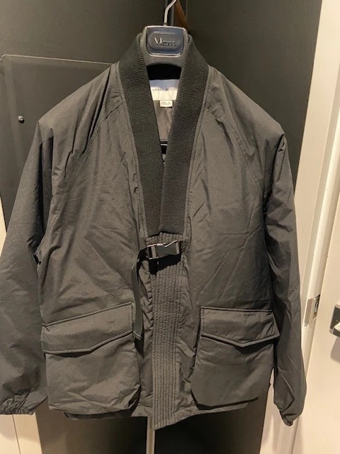Men's Asian Style Down Jacket Black Small