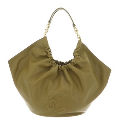 COCCINELLE Smash Handbag Smooth Leather Handtasche Umhängetasche Seagrass khaki