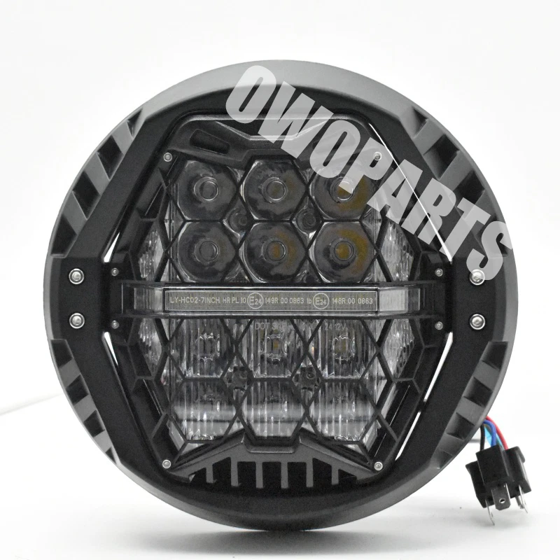Faro DRL blanco LED de 7" mejorado para Harley Street Glide ST 2006-23 Road King Foto 2 de 4