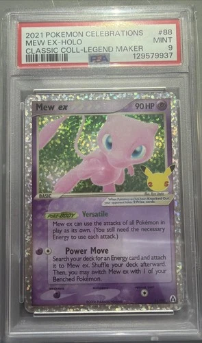 2021 POKEMON SWORD & SHIELD CELEBRATIONS CLASSIC COLLECTION #88/92 MEW EX PSA 9