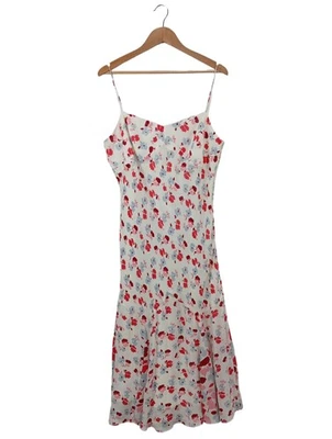 ANN TAYLOR Vestido tipo overol Mujeres Vestido Talla EU 46 blanco-rojo-azul - Imagen 1 de 4