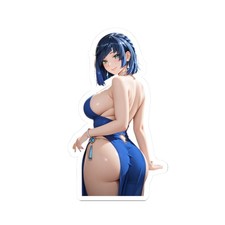 Cute Anime Sticker  Pretty Waifu Decal  20FreeShipping  FanArt  Yelan