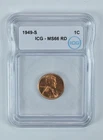 1949-S Lincoln Wheat Cent MS66 RD ICG