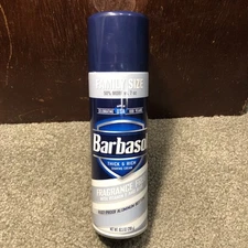 Barbasol FRAGRANCE FREE Thick & Rich Shaving Cream w/ Vitamin E & Aloe, 10.5oz