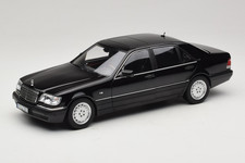 183045 Mercedes S-Class W140 S600 Obsidian Black Metallic Norev 1:18