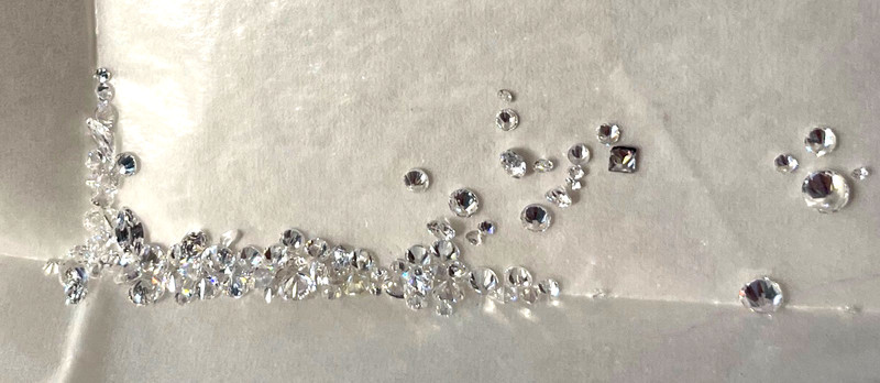 3 Packs Of A Huge Collection Loose Clear Cubic Zirconia (CZ) Synthetic Gemstones