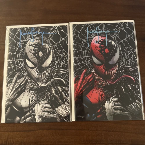 Amazing Spider-Man #26 Mico Suayan BTC Exclusive FoilB&W Signed Set W/ COA’s