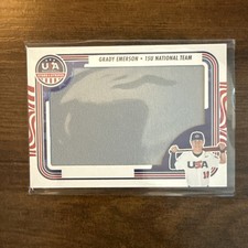 GRADY EMERSON 2024 Panini USA Stars & Stripes Game Used Jumbo Patch 21/49!