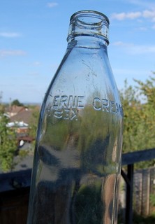 milk bottle : lovely rare 1950's Erne Creameries ( County Sligo ) Kesh dairy