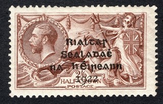 Ireland 1922 1/2 Crown Stamp #12 MLH CV $55