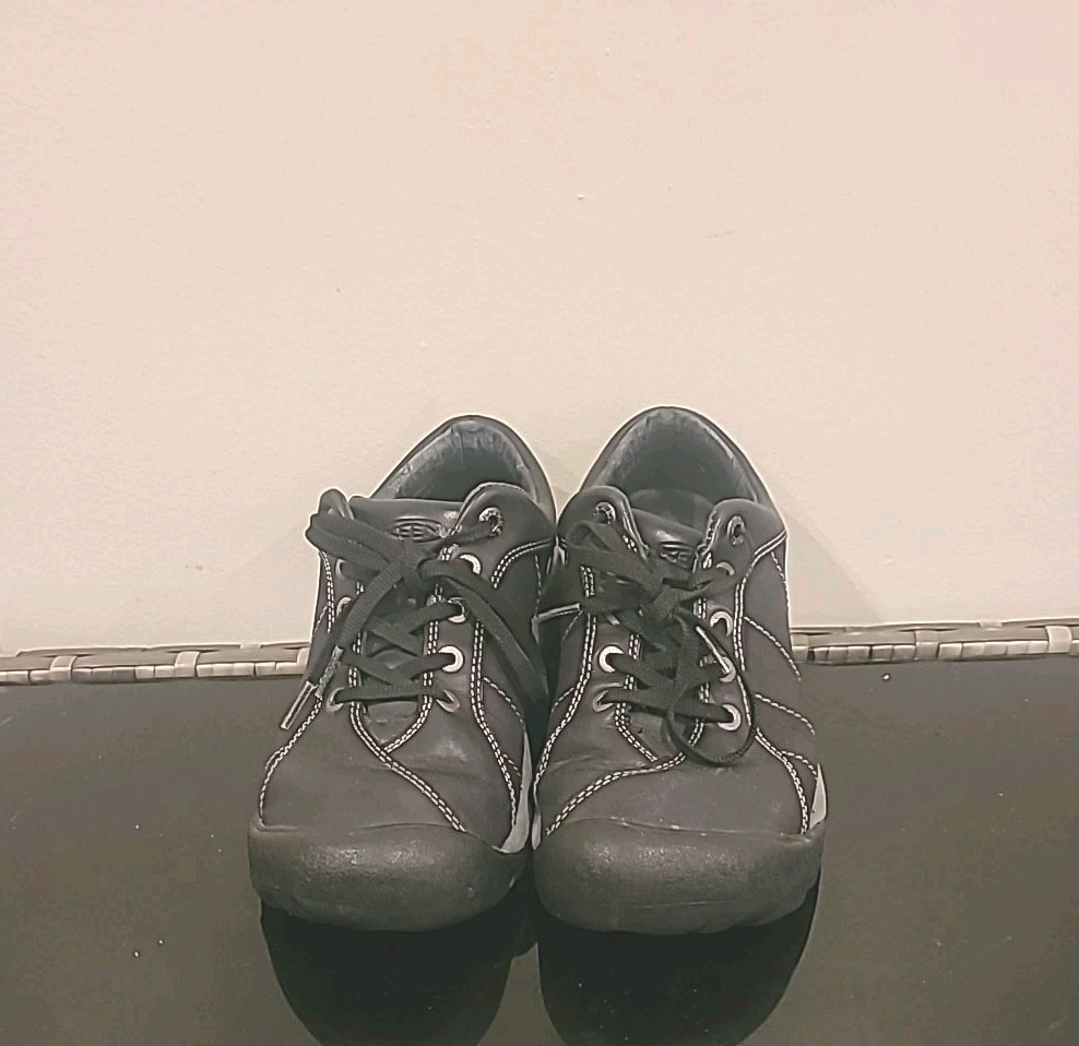 Stivali Keen Presidio donna taglia 8 neri in pelle stringati impermeabili scarpe da trekking