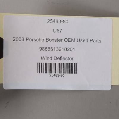 1997-2004 Porsche Boxster 986 Left Wind Deflector Screen OEM