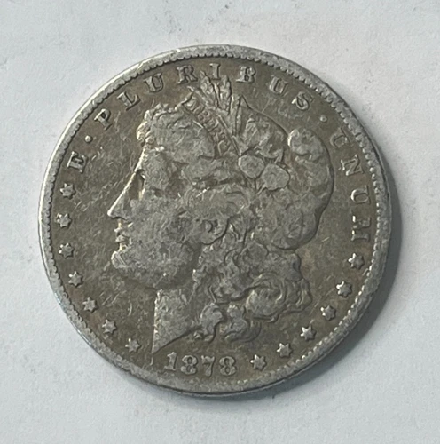1878-S MORGAN SILVER DOLLAR IN VERY GOOD CONDITION