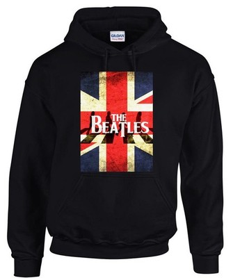 The Beatles Rock Music Logo schwarz Hooded Kapuzenpullover -31311