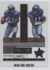 2005 Leaf Rookies & Stars Ticket Masters /1250 Kevin Jones Roy Williams #TM9 0j0