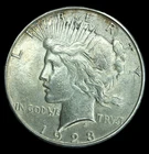 1923-S $1 Peace Dollar- Choice AU- SMH1142