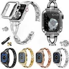 Bracelet for Apple iWatch Ultra 3 2 S11 10 9 8 7 6 SE 3 Band Slim Diamond Strap
