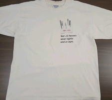 Vintage Compaq Tech Promo T-Shirt Size XL Not All Heroes Wear Tights and a Cape