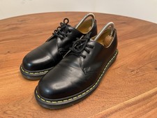Dr. Martens 1461 Smooth Leather Black Oxford Shoes Low Mens Size 8 Womens 9 Read