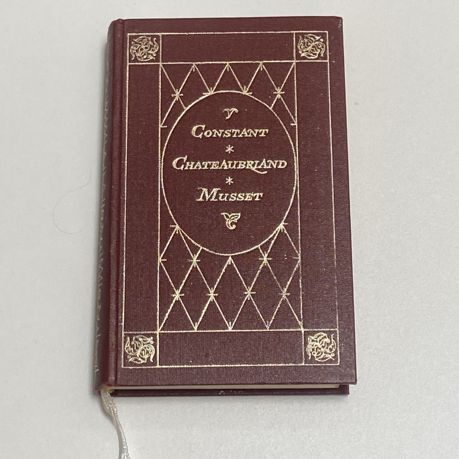 René by Chateaubriand, Adolphe by Constant, La Confession by Alfred de Musset