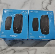 Logitech S150 USB Stereo Speakers for Desktop or Laptop - 2 Pack Must See 