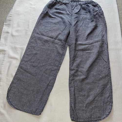WOMENS POETRY ELASTIC WAIST LINEN PANTS SIZE LARGE - 第 1/7 張圖片