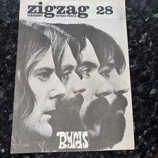Zig Zag Music Magazine Featuring Byrds , Led Zeppelin February 1973 Issue #28