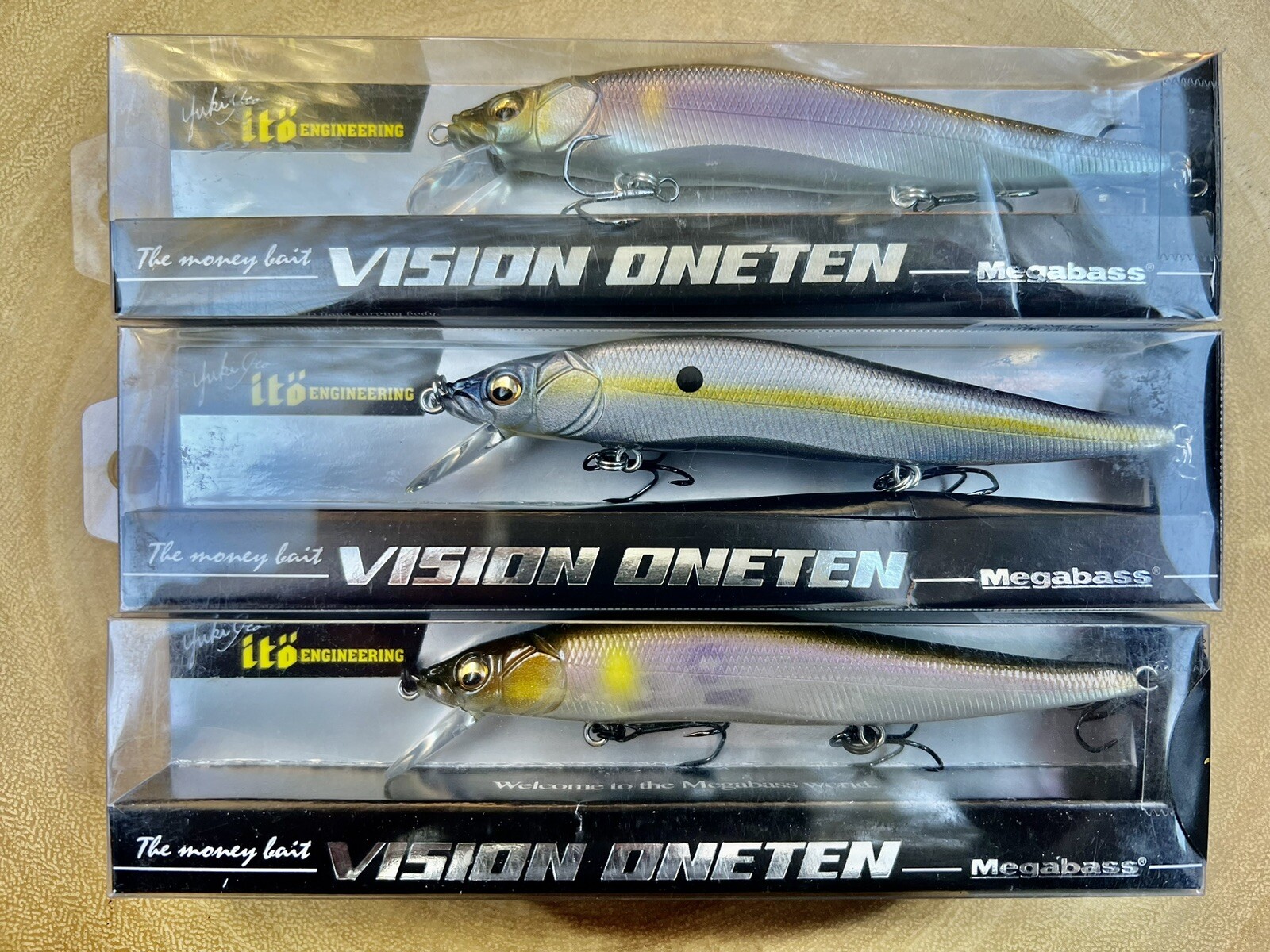 Megabass (Lot Of 3) Ito Vision OneTen Suspending Jerkbaits, Free Shipping! NWT! - Image 5