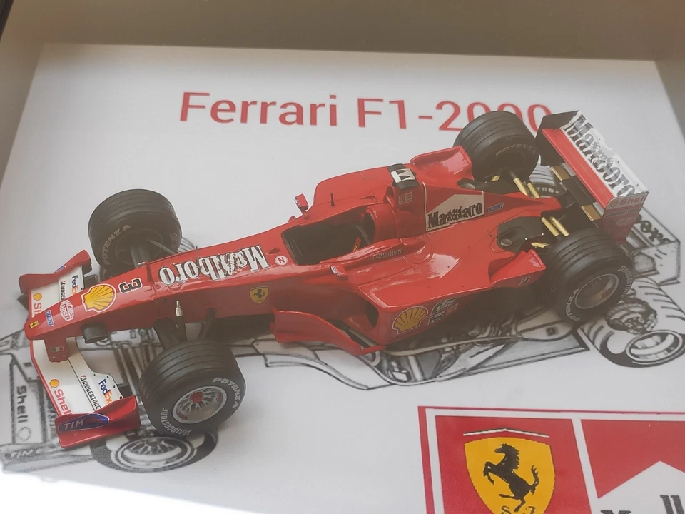 Ferrari F1 F2000 Michael Schumacher Marlb... 1/24 Modellino Altaya Quadro 3D - Immagine 4 di 4