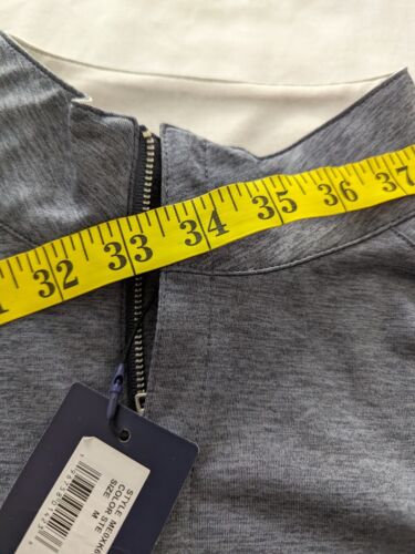 Peter Millar Crown Crafted 1/4 Zip Pullover Golf Gray Performance Men's Sz Large - Picture 7 of 9