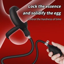 Inflatable Penis Pump Men Penis Extender Stretcher Sleeve Enhancer Enlarger Ring