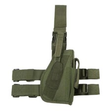 ARMY TACTICAL PISTOL LEG HOLSTER with MAG POUCH RIGHT HAND AIRSOFT COMBAT OLIVE