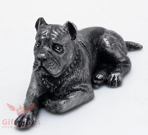 Details About Tin Pewter Figurine Of Italian Mastiff Cane Corso Dog Ironwork