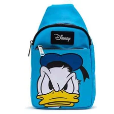 NWOT Buckle-Down Disney Bag Sling Donald Duck Face Close Up Blue Vegan Leather