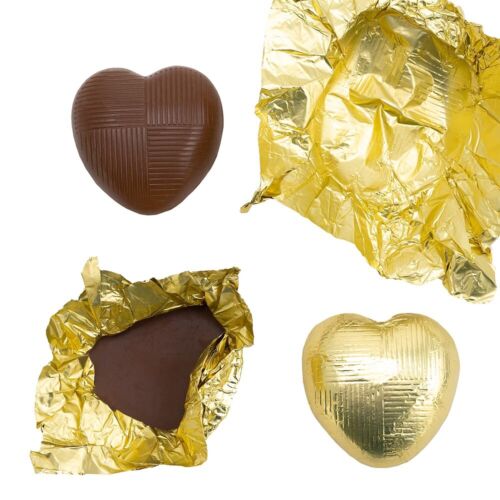 Milk Chocolate Foil Wrapped Hearts (x82 Hearts) - Picture 4 of 46