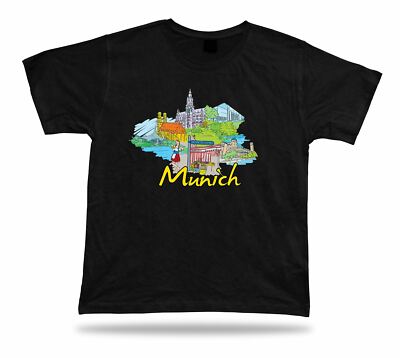Munich Marienplatz Deutsches Museum Hellabrunn Zoo Linderhof Palace tshirt tee