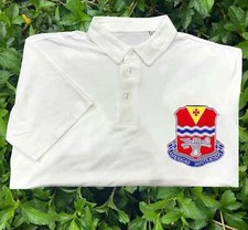Stb 65 embroidered patch polo shirt