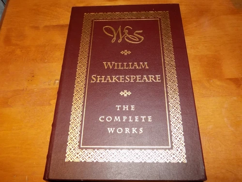 THE COMPLETE WORKS OF WILLIAM SHAKESPEARE 1994 Edition Leather Edition Book