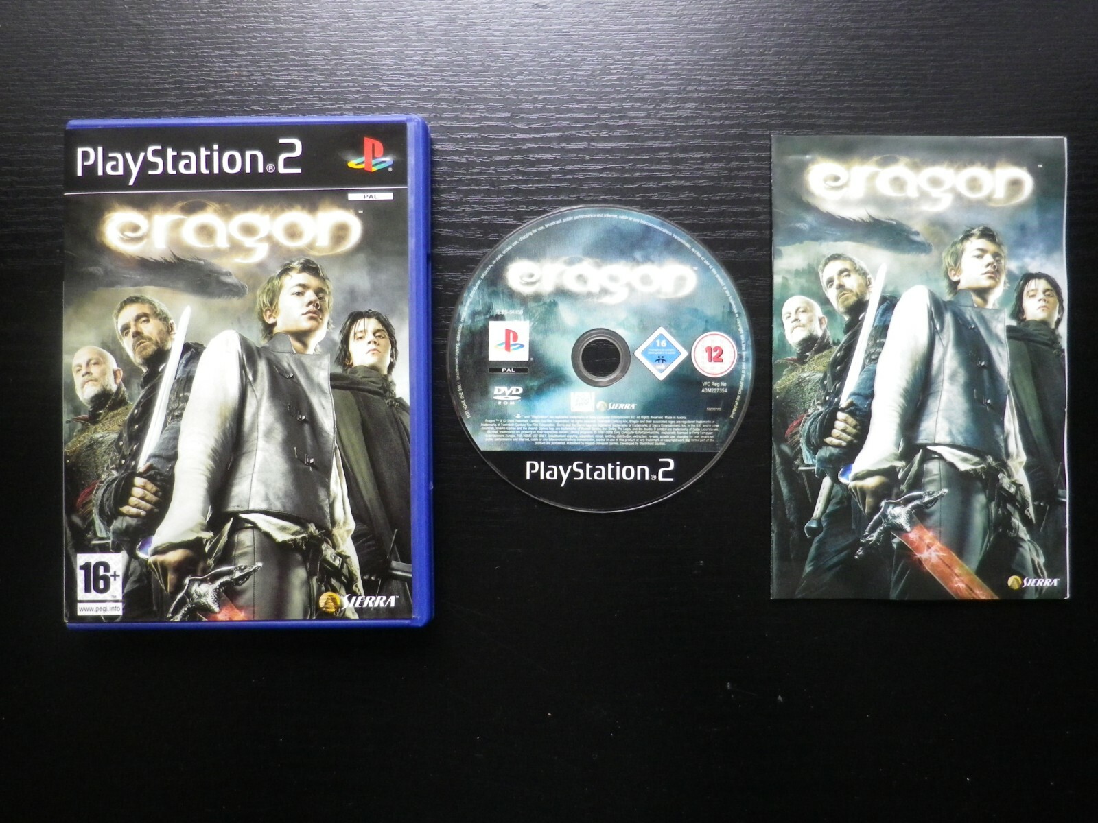 ERAGON : JEU Sony PLAYSTATION 2 PS2 ( Sierra COMPLET envoi suivi )